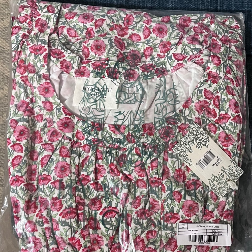 Tuckernuck Hyacinth Floral Mini Dress Size M NWT - Picture 6 of 8